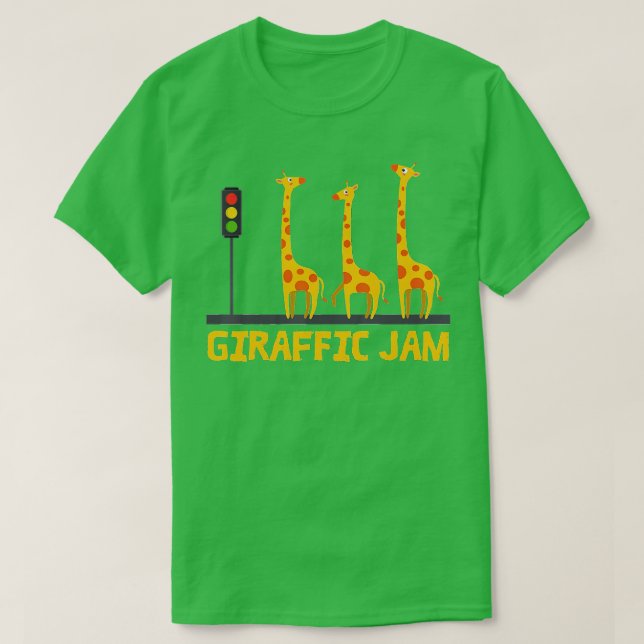 Giraffic Jam For Kids And Toddlers Who Loves Giraf T-Shirt (Design Front)