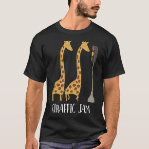 Giraffic Jam Giraffe Traffic Jam Funny Giraffe T-Shirt