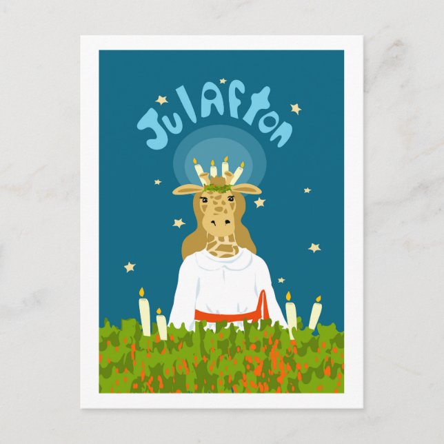 Girafton Julafton Postcard (Front)