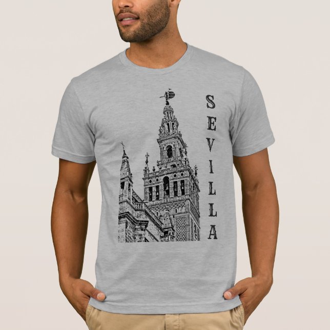 Giralda Sevilla Cathedral. Andalusia, Spain. T-Shi T-Shirt (Front)