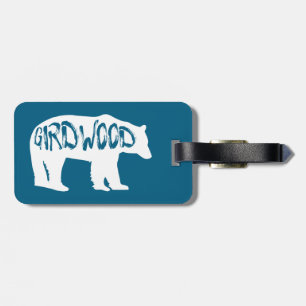 Girdwood Alaska Bear Luggage Tag