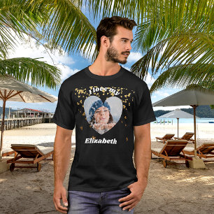 Girfriend wife heart photo name T-Shirt