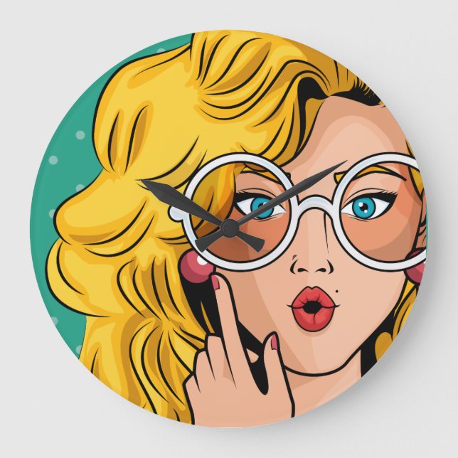 Girl #1 large clock (Front)