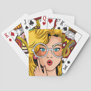 Girl #1 playing cards
