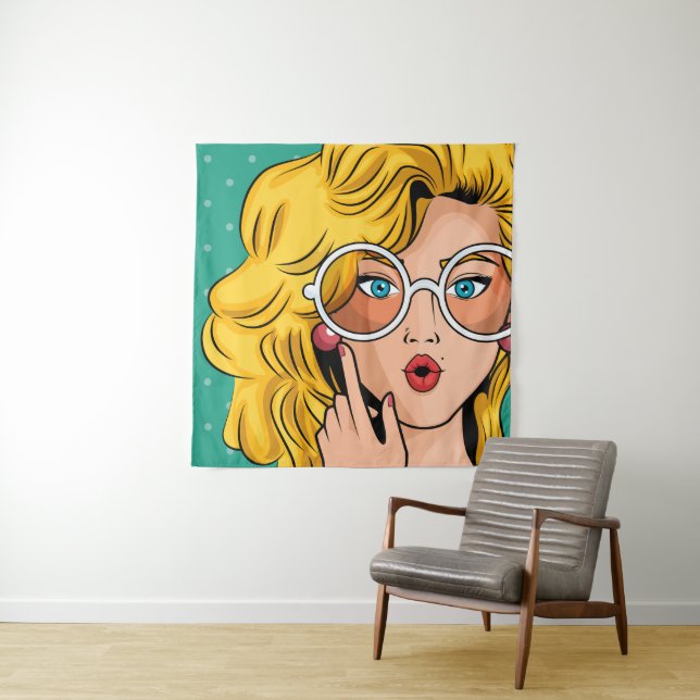 Girl #1 tapestry (In Situ)