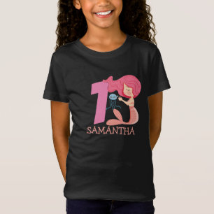 Girl 1st Birthday party mermaid T-Shirt