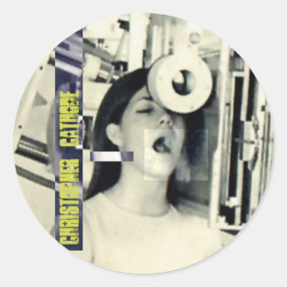 girl 2 CC Classic Round Sticker