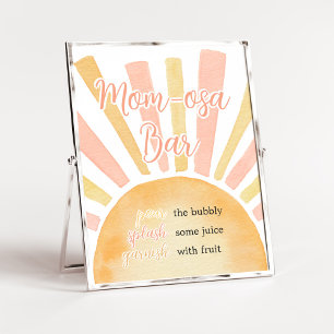Girl A Little Ray of Sunshine Mum Osa Bar Poster