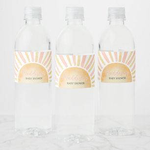 Girl A Little Ray of Sunshine Water Bottle Label