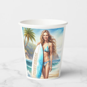 Girl Action Point Break Paper Cups