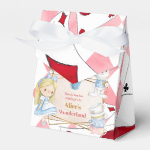 Girl Alice in Wonderland Birthday Tea Favour Box