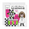 Girl All About Science Birthday Party Invitation