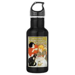 Girl and Cat, Alexandre Steinlen 532 Ml Water Bottle