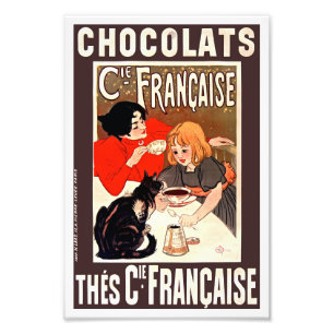 Girl and Cat, Vintage Poster, Alexandre Steinlen Photo Print