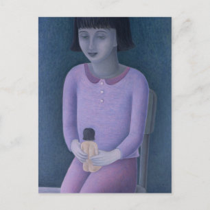 Girl and Doll 2003 Postcard