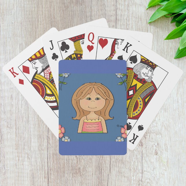 Girl And Flowers Playing Cards (Creator Uploaded)