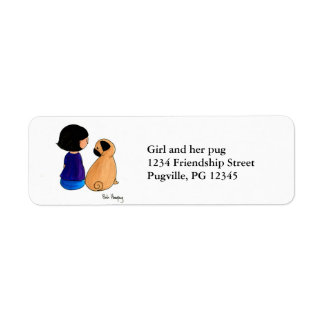 Girl and Her Pug