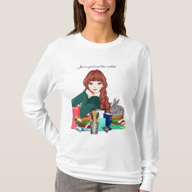 Girl and rabbit Shirt (Front)