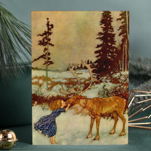 Girl and Reindeer Flyer