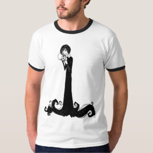 Girl and Skull White T T-Shirt