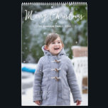 Girl And Snow Christmas Photo Calendar<br><div class="desc">Capture the magic of the season with our Girl and Snow Christmas Photo Calendar!  Add your favourite holiday photos and enjoy snowy charm all year long. A heartwarming keepsake and perfect Christmas gift that celebrates joy,  family,  and winter wonder!
 Photography © Storytree Studios,  Stanford,  CA</div>