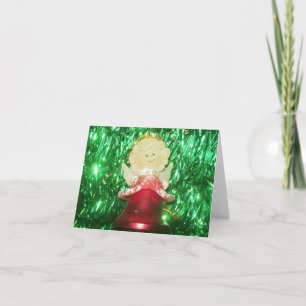 Girl Angel Photo Folded Note Card