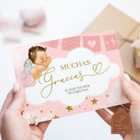 girl angel thank you card