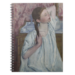 Girl Arranging Her Hair, 1886 (oil on canvas) Notebook