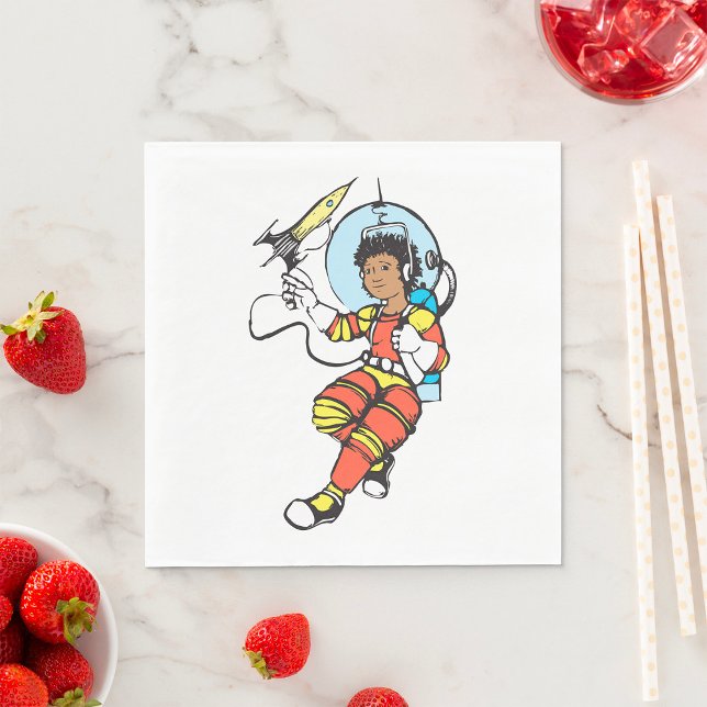 Girl Astronaut Napkin (Creator Uploaded)