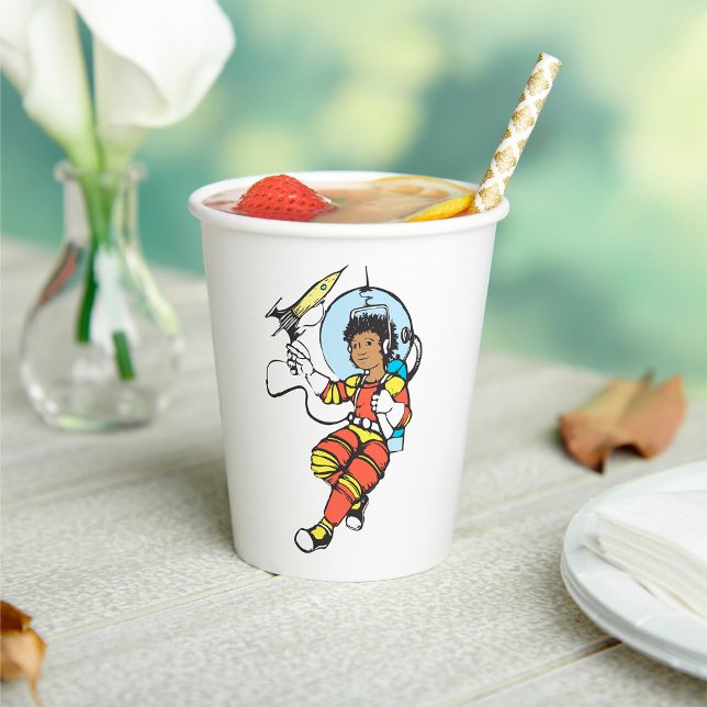 Girl Astronaut Paper Cups (Creator Uploaded)