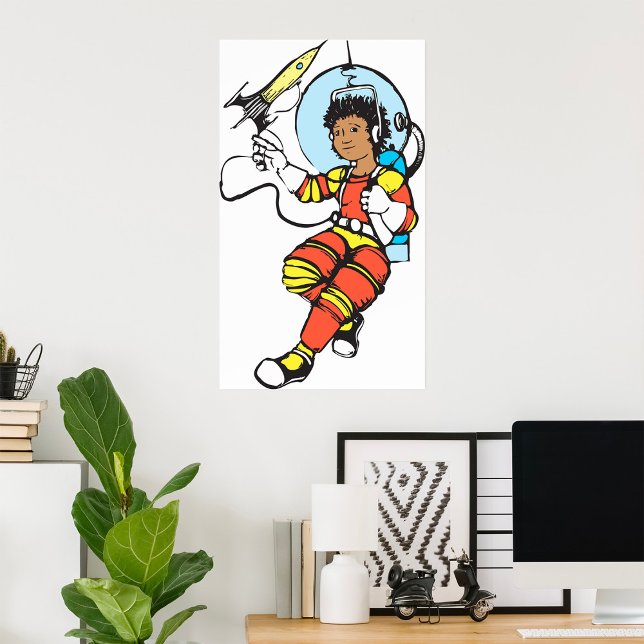 Girl Astronaut Poster (Creator Uploaded)