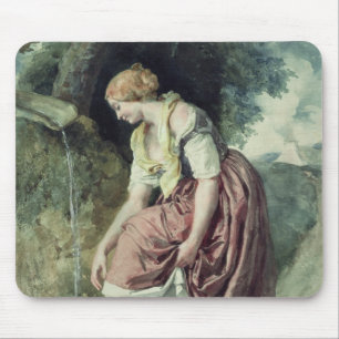Girl at a Conduit Mouse Pad