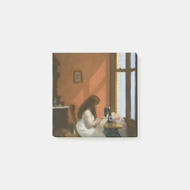 Girl at a Sewing Machine (by Edward Hopper) Post-it Notes (Front)