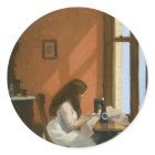 Girl at a Sewing Machine (by Edward Hopper)