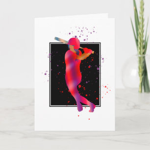 Girl at Bat Card