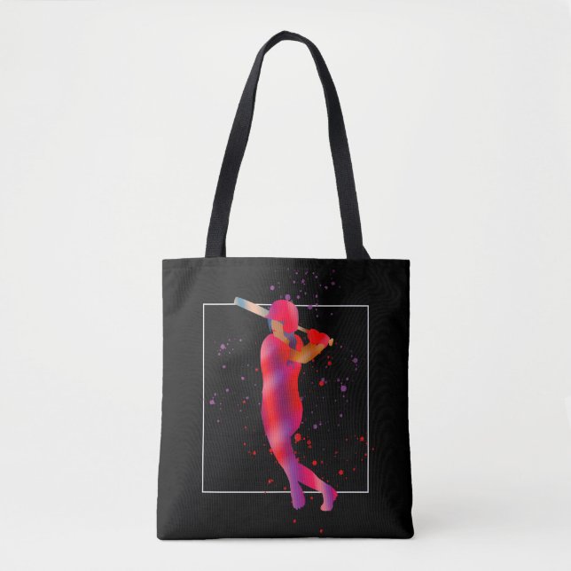 Girl at Bat Tote Bag (Front)