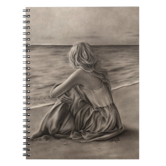 Girl at beach Notebook (Front)