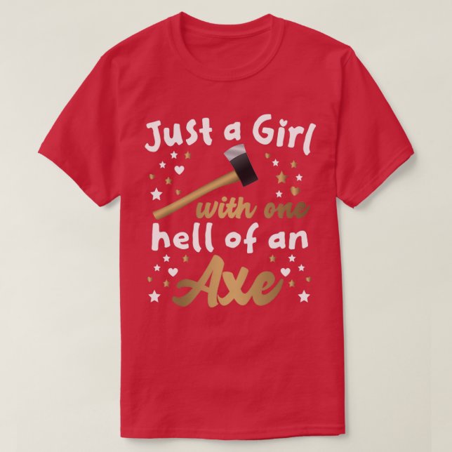 Girl Axe Throwing Axe Throwing Classic TShirt (Design Front)