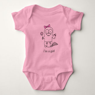 Girl Baby Beaver Bodysuit