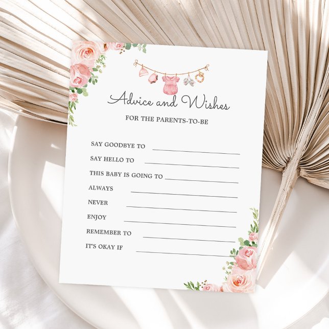 Girl Baby Clothes shower Advice and Wishes (Creator Uploaded)