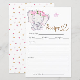 Girl Baby Elephant Baby Shower Recipe