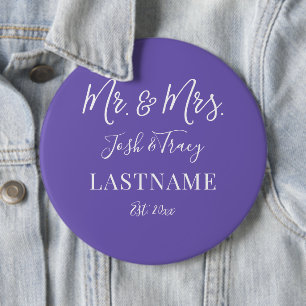 Girl Baby Elephant with Bow Custom Name 6 Cm Round Badge