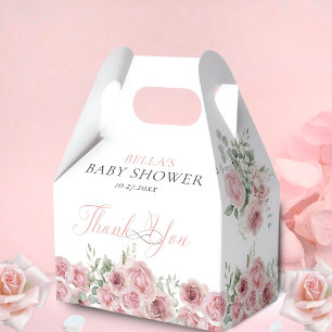 Girl Baby in Bloom Baby Shower Thank You Favour Box