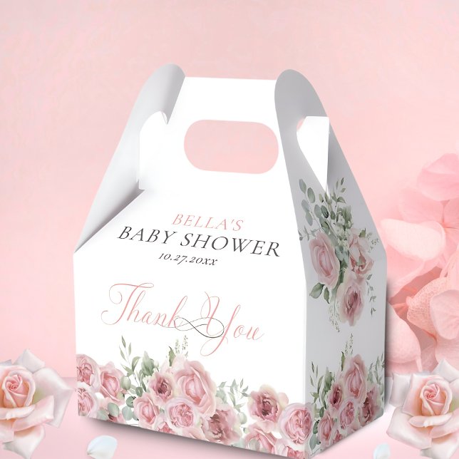 Girl Baby in Bloom Baby Shower Thank You Favour Box (Creator Uploaded)
