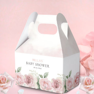 Girl Baby in Bloom Baby Shower Thank You Favour Box