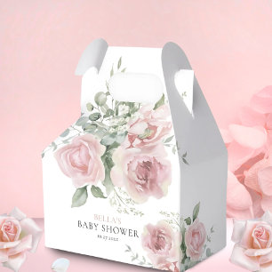 Girl Baby in Bloom Baby Shower Thank You Favour Box