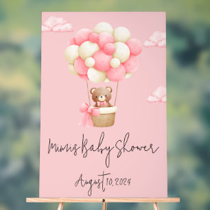 GIRL BABY SHOWER ACRYLIC SIGN