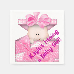 Girl Baby Shower Paper Napkins