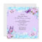 Girl Baby Shower Teal Purple Butterfly Brunette