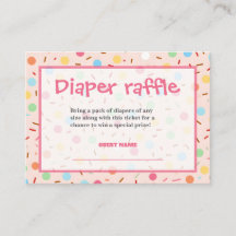 Girl Baby sprinkle Diaper Raffle